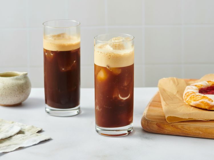 A beautiful image of freddo espresso